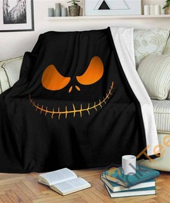 Jack Skellington Sherpa Fleece Blanket Gift