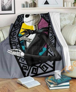 Jack Skellington Sherpa Fleece Blanket Gifts for Family, for Couple
