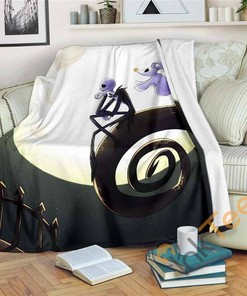 Jack and Zero Nightmare Sherpa Fleece Blanket Gifts for Family