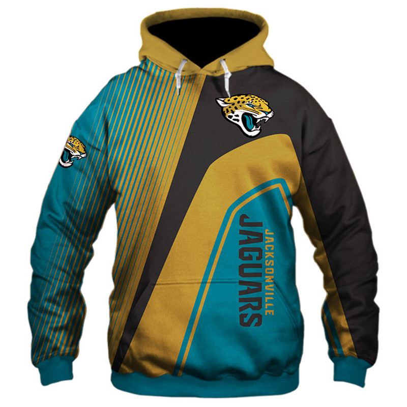 Jacksonville Jaguars 3D Zip Hoodie Zip Hoodie Pullover Nfl