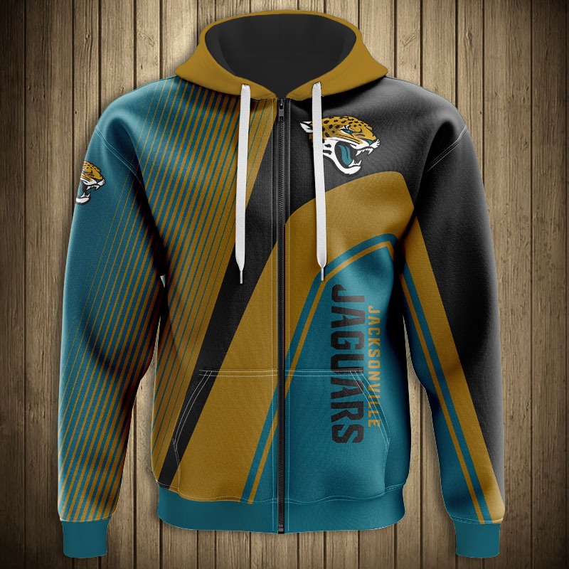 Jacksonville Jaguars 3D Zip Hoodie Zip Hoodie Pullover Nfl - Image 2