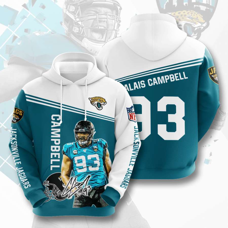 Jacksonville Jaguars Custom Sport All Over Print Hoodie 3D 7