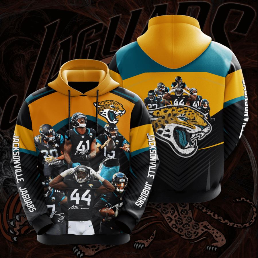 Jacksonville Jaguars Custom Sport All Over Print Hoodie 3D 8