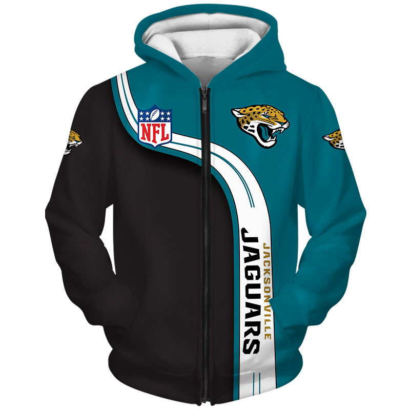 Jacksonville Jaguars Hoodie 3D Cute Zip Hoodie Pullover Gift for Fans - Image 2