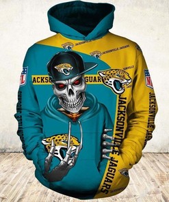 Jacksonville Jaguars Hoodie 3D Zip Hoodie Cute Death Gifts for Fans