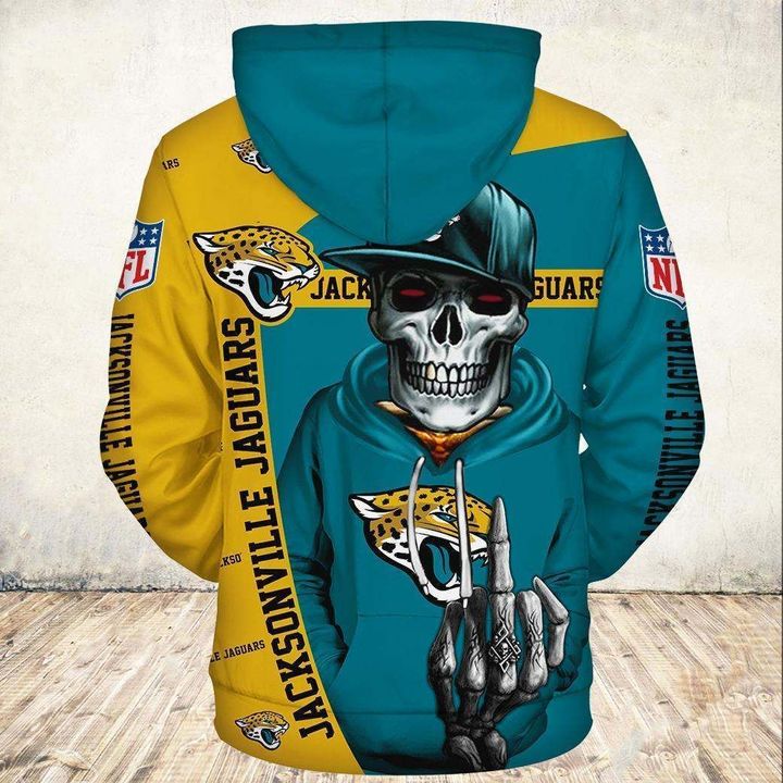 Jacksonville Jaguars Hoodie 3D Zip Hoodie Cute Death Gifts for Fans - Image 2