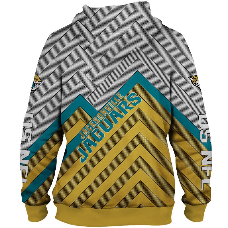 Jacksonville Jaguars Hoodie 3D Zip Hoodie Pullover Size S-5Xl - Image 2