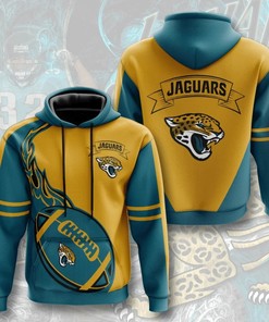 Jacksonville Jaguars Hoodie Flame Balls Graphic Gift for Fans