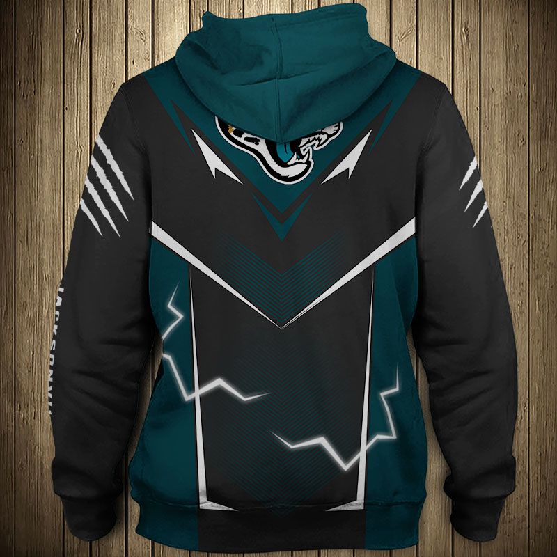 Jacksonville Jaguars Hoodie Lightning Graphic Gifts for Fans - Image 2