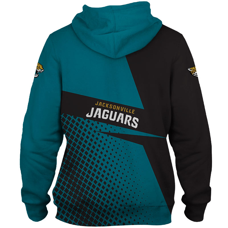Jacksonville Jaguars Hoodie Longsleve Zip Hoodie for Fan - Image 2