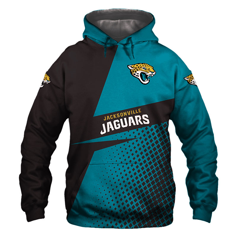 Jacksonville Jaguars Hoodie Longsleve Zip Hoodie for Fan - Image 3