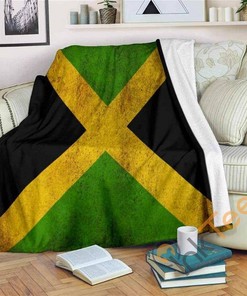 Jamaican Pride Sherpa Fleece Blanket Gifts for Family, for Couple