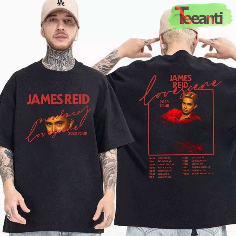 James Reid Lovescene North American Tour 2023 T-Shirt