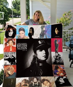 Janet Jackson 14 For Fans Ver Collection Quilt Blanket Bedding Set