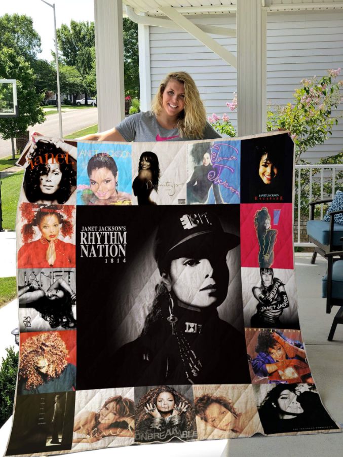 Janet Jackson 14 For Fans Ver Collection Quilt Blanket Bedding Set
