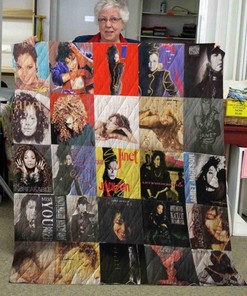 Janet Jackson Albums Quilt Blanket Bedding Set