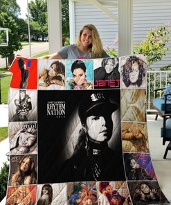 Janet Jackson Collection Love Quilt Blanket Bedding Set