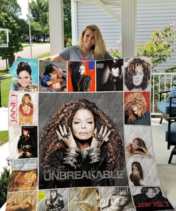 Janet Jackson Retro Quilt Blanket Bedding Set for Home Décor