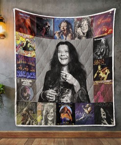Janis Joplin Album Covers Music Quilt Blanket Bedding Set