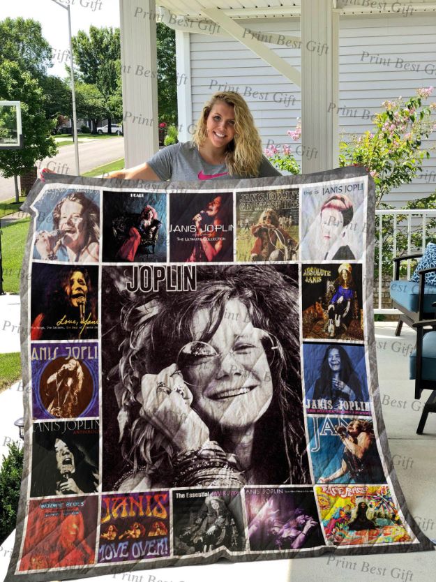 Janis Joplin Albums Cover Poster Quilt Blanket Bedding Set