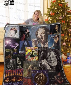 Janis Joplin Albums Cover Poster Ver Quilt Blanket