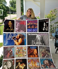 Janis Joplin Music Album Collected Quilt Blanket Bedding Set