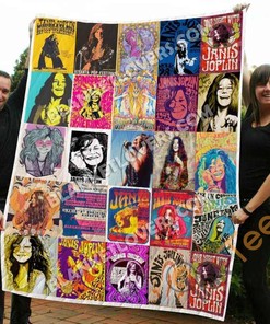 Janis Joplin Tribute Quilt Blanket Bedding Set