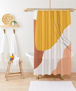 Japanese Lotus Art Shower Curtain - A Boho Chic And Zen Print For Your Bathroom