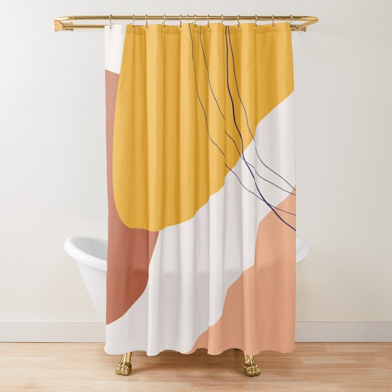 Japanese Lotus Art Shower Curtain - A Boho Chic And Zen Print For Your Bathroom - Image 4