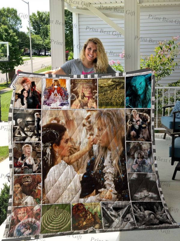 Jareth David Bowie Labyrinth Poster Graphic Quilt Blanket Bedding Set