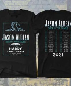 Jason Aldean 2021 'Back In The Saddle' Concert T-Shirt