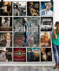 Jason Aldean Albums Quilt Blanket Bedding Set for Home Décor