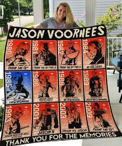 Jason Voorhees Love The Memories Quilt Blanket Bedding Set