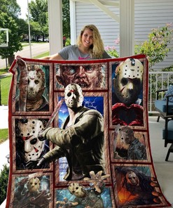 Jason Voorhees Portrait Quilt Blanket Bedding Set