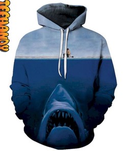 Jaws 3D Halloween Hoodie
