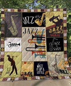 Jazz Is Saxy Quilt Blanket Bedding Set