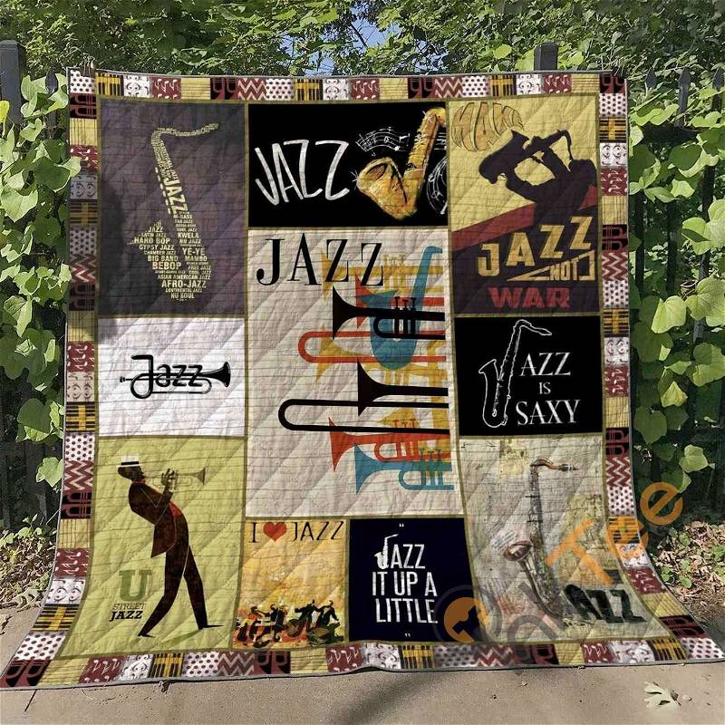 Jazz Is Saxy Quilt Blanket Bedding Set