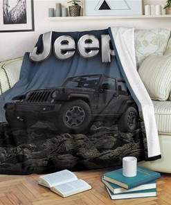 Jeep Funny Who Loves Jeep Sherpa Fleece Blanket Gifts for Family, for Couple