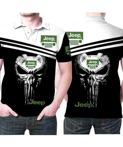Jeep Punisher Car Gift For Jeep Motor Driver Racer Racing Driving Fans Jeep Motor Driver Racer Racing Driving Lovers Polo Shirt