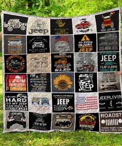 Jeep Quilt Blanket Bedding Set for Home Décor