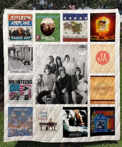 Jefferson Airplane Music Quilt Blanket