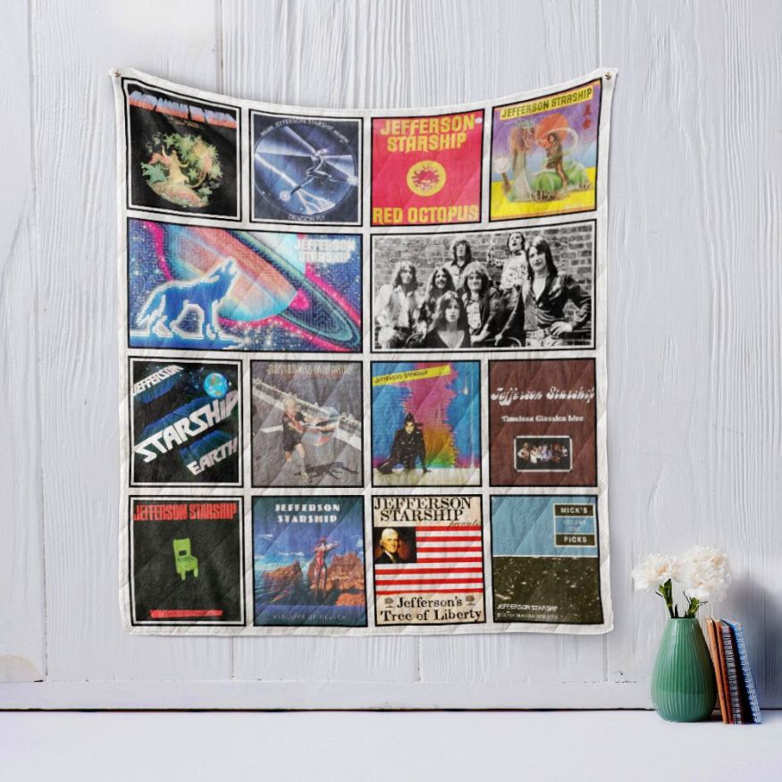 Jefferson Starship Quilt Blanket Bedding Set for Home Décor