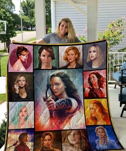 Jennifer Lawrence Fanart Collection Quilt Blanket Bedding Set