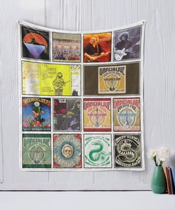 Jerry Garcia Acoustic Band Quilt Blanket Bedding Set