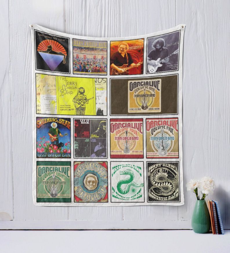 Jerry Garcia Acoustic Band Quilt Blanket Bedding Set