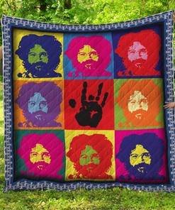 Jerry Garcia Quilt Blanket Bedding Set for Home Décor