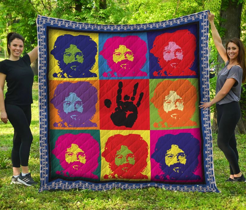 Jerry Garcia Quilt Blanket Bedding Set for Home Décor
