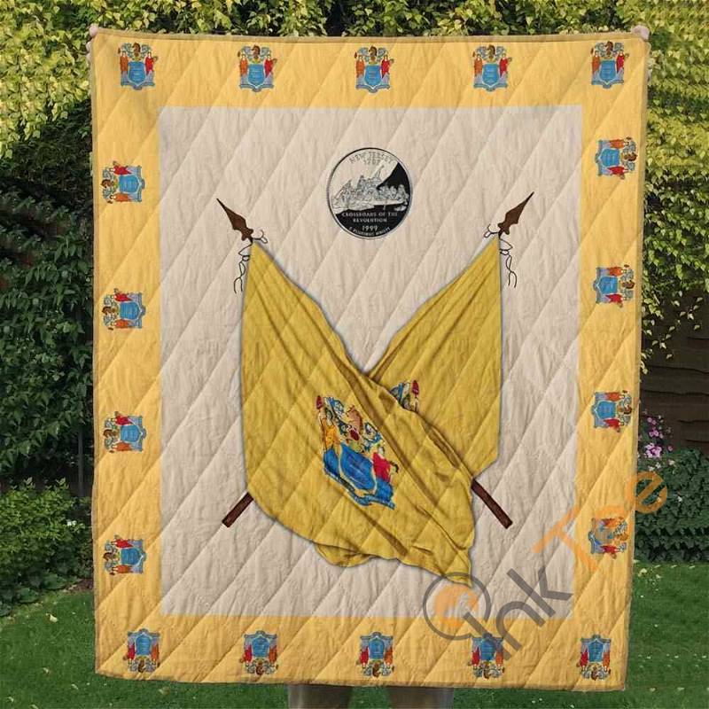 Jersey Flag Quilt Blanket Bedding Set