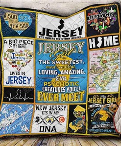 Jersey Girl Quilt Blanket Bedding Set