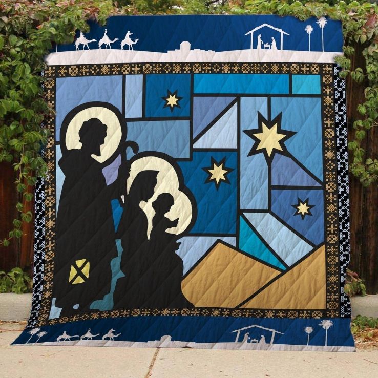 Jesus Christ Family Christmas Perfect Gifts For Jesus Christ Lover Quilt Blanket Bedding Set